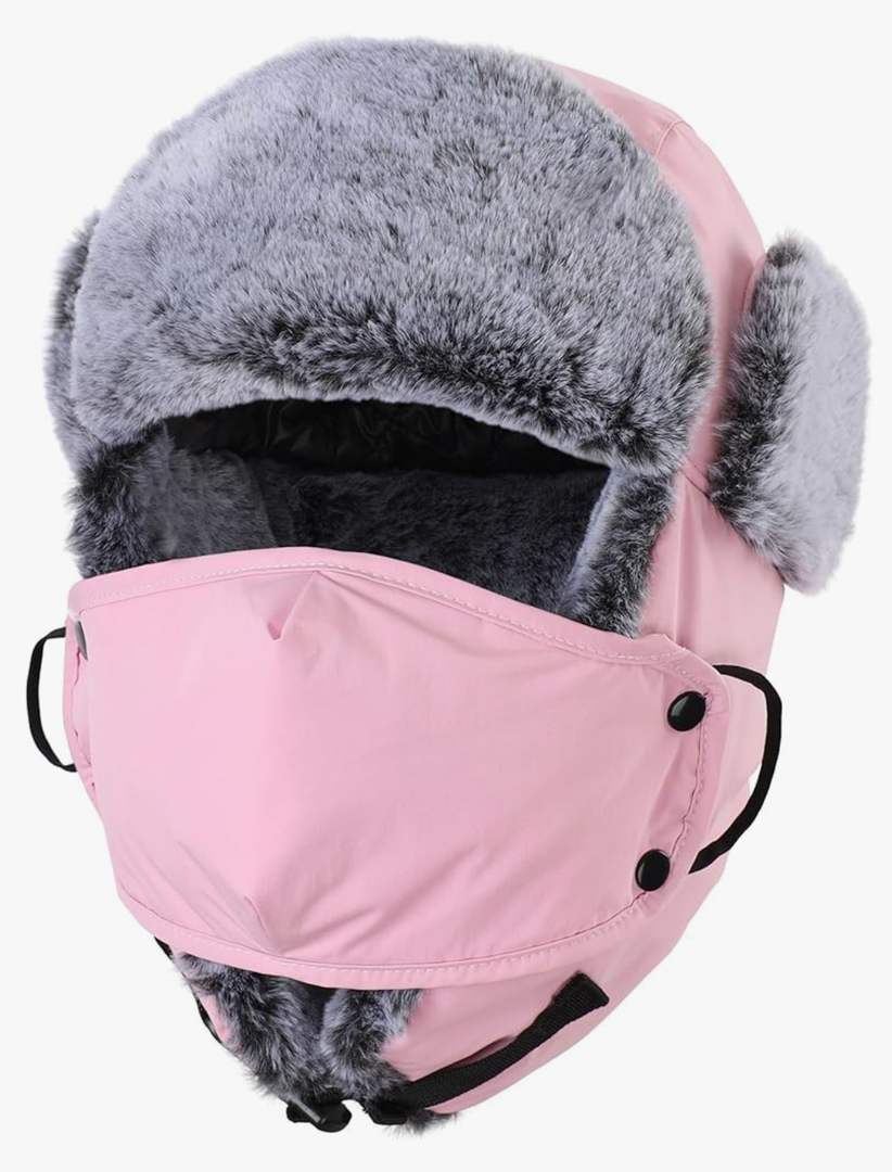 Connectyle Trapper Hat for Men Women Faux Fur Trooper Trapper Winter Hat with Ear Flaps Waterproof Ushanka Hunting Hats