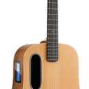 LAVA ME 4 Solid Spruce Top Series,HILAVA 2.0 Smart Acoustics Electric Guitars,right handed,with 3.5 inch TouchScreen,FreeBoost 2.0, AirFlow Bag, Woodgrain Brown/Burlywood,41 inch