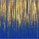 WOLADA Blue and Gold Backdrop Blue Gold Photo Backdrop Wedding Birthday Baby Shower Party Photo Studio 7x5FT FW115