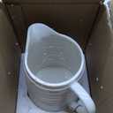 Creative Co-Op White Ceramic Pitcher