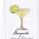 Trendy Margarita Kitchen Towels, Gifts for Margarita Lovers Dish Tea Bar Towels for Kitchen Bar Cart, Cocktail Gifts for Women Decorative Hand Towels, 16x24 Inch