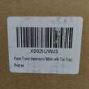 NATURE SUPPLIES Bamboo Paper Towel Dispenser with Removable Top Tray for Bathroom and Kitchen, Wall Mount and Countertop Multifold, C-Fold, Z-Fold, Tri-Fold Hand Towel Holder for Commercial Use, White