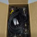 addlon 50FT LED Outdoor String Lights with Edison Shatterproof Bulbs, Weatherproof Strand, Commercial Grade Patio Lights, Decorative for Garden or Patio, Black