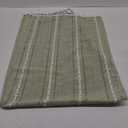 SIELUNO Linen Coffee Table Cloth, Rustic Farmhouse Coffee Table Cover for Living Room Tea Table Washer Dryer Fridge Top Dust Cover-Hollow Sage Green-20x60inch