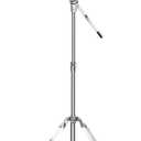 Boom Cymbal Stand, Adjustable Cymbal Stand for Drum Hardware Percussion Mount Holder Gear Set Drum Hardware Set for Mounting Crash, Ride, Splash Cymbals, Double Braced Legs with Rubber Feet