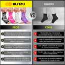Compression Socks for Plantar Fasciitis, Achilles Tendonitis, Arthritis Relief, Ankle Brace Compression Sleeve with Foot Arch Support, Ankle Wrap for Women, Men, Swelling & Heel Pain White L-XL