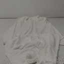 Homiest Decorative Knitted Throw Blanket with Fringe Soft & Cozy Tassel Blanket for Couch Sofa Bed- 50 x 60 (50" x 60", Ivory)