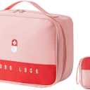 Travel Medicine Bag, Medical Bag Empty, for Home, Travel, Camping, Car, Hiking & Outdoor Emergencies, Medicine Travel Bag Kit