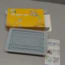 WIBIMEN Mini Ice Cube Trays, 0.55 Tiny Pebble Ice for Iced Coffee & Cocktails, Fast Chill, Easy Twist Release, Stackable with Lid & Storage Bin (2 Pack, Blue)