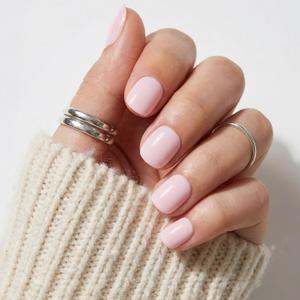Glamnetic Press On Nails - Sugar BB Spring Nails | Super Short Fake Nails in Classic Baby Pink Tone with a Glossy Finish, Salon Quality | 15 Sizes - 30 Nail Kit with Glue