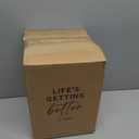 Ceramic Vase - Large 11.8 Inch Tall Floor Vase for Centerpieces, Farmhouse Flower Vases, Rustic Minimalist Home Decor for Living Room, Enterway, Wedding (Sandstone Dark Gray)