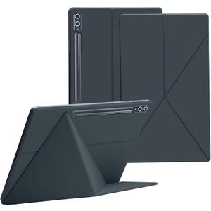 Magnetic Case for Samsung Galaxy Tab S10 Plus 2024/S9 FE+/S9 Plus 12.4 Inch 2023 - Model SM-X820/X826B/X610/X616B/X810/X816B Tablet with S-Pen Holder, Auto Wake/Sleep Smart Tablet Cover, Grey