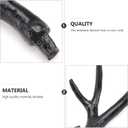 1 Pair Deer Antlers Headband Plastic Deer Antlers Branch Fake Rein Headdress Simulated Horn Hair Hoop for Halloween (Blue)