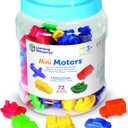 Learning Resources Mini Motors Counting and Sorting Fun Set - 72 Pieces, Ages 3+ Car Counters for Kids, Preschool Math Counters, Math for Preschoolers