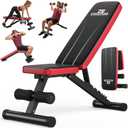 NICEPEOPLE Adjustable Weight Bench for Home Gym, 660LBS Capacity Workout Bench with 8 Backrests for Chest Shoulders Arms, Compact and Foldable Strength Bench for Small Space Apartment Room