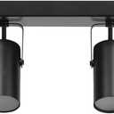 GLOBE Electric 64000051 24" 4-Light 22W Dimmable LED Integrated Track Lighting, Matte Black, Lighting for Kitchen, Bathroom, Bedroom, or Dining Room, Living Room Ceiling Lights, Light Fixture