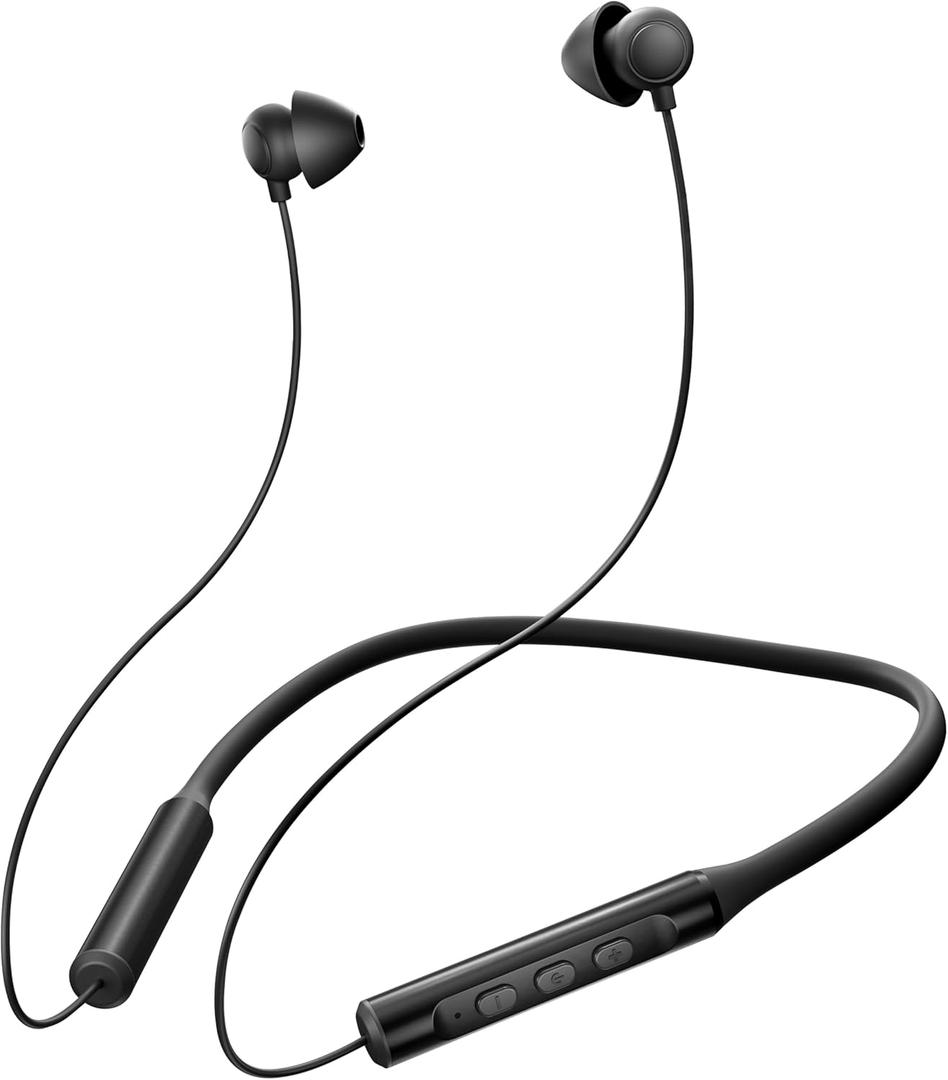 Hearprotek Wireless Lightweight Sleeping Headphones, Neckband Bluetooth 5.4 Wireless Sleep in-Ear Earbuds, Ultra Soft Portable Sleep Headphones for Side Sleepers, Working, Relaxing