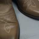 mysoft Women's Western Cowboy Boots Embroidered Mid-Calf Pointed Toe Cowgirl Boot (7.5, Light Brown)