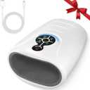 AERLANG Hand Massager Hand Massage Machine with Heat and Compression Cordless Electric Hand Massager for Arthritis and Carpal Tunnel, Birthday Gifts for Women Men mom Husband Gifts Gray-White