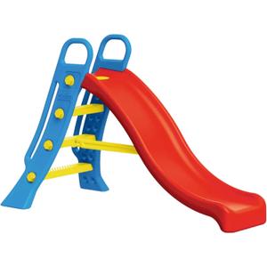 DOLU Big Water Slide - Colorful Plastic Outdoor Water Slide, Attach to Garden Hose for Water Feature, Indoor Use Too, Kids and Toddlers Ages 2 and up