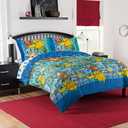 Northwest Pokemon Full Sized Bed in a Bag Set, Anime Bedding, Boys Girls Blankets, First Starters