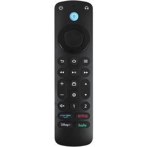 Voice Remote Control with Streaming App Buttons, Compatible with TV Stick, TV Cube, Insignia/Toshiba/Pioneer TVs