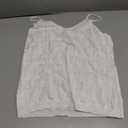 Allimy Womens Pointelle Knit Top V Neck Strappy Tank Tops Summer Sleeveless Blouses Shirts Tops