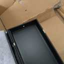 hansgrohe RainDrain Match Linear Tileable Shower Drain for 35 1/4" Rough with Height Adjustable Frame in Matte Black, Stainless Steel Rectangle Shower Floor Drain