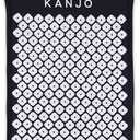 Kanjo Acupressure Mat and Pillow Set for Back Pain Relief & Neck Pain Relief, with Pressure Points for Muscle Pain Relief with Travel Bag - Black (Onyx)
