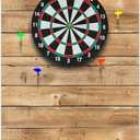 Felt Wood Grain Dart Board Wall Protectors Square Dart Board Backing Tiles Dartboard Backboard Cork Backboard Alternative (36 x 24 x 0.5 Inch)