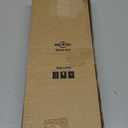 Wood Double Curtain Rod, Boho Decorative Long Dual Curtain Rods for Windows 84 to 120 Inch, 1" Adjustable Heavy Duty Double Rod, Unique Handmade Imitation Wood Grain Leaf Finial Design