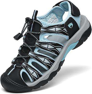 Women's Sport Hiking Sandals Closed Toe Outdoor Athletic Walking Sandal Lightweight Summer Water Shoes 8.5 Women's Sport Hiking Sandals Closed Toe Outdoor Athletic Walking Sandal Lightweight Summer Water Shoes 8.5