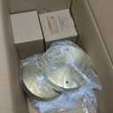 Battery Operated Wall Sconce Set of 2, Rechargeable Wall Sconce with 10000mAh Bulb and Remote, Up to 50 Hrs Use, RGB Dimmable Wireless Wall Lights for Living Room Bedroom Hallway (Brass)