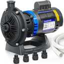Booster Pump,3/4 HP Pure Copper Motor with Dual Voltage(115V or 230V),IPX4 Waterproof Compatible for Pressure Side Pool Cleaners Vac-Sweep 280,380,3900