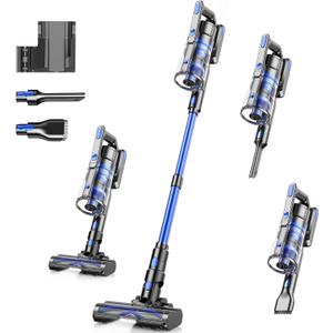 Tikom Cordless Vacuum Cleaner for Home, 450W/40000pa Stick Vacuum, Anti-Tangle, Lightweight Handheld Vacuum for Hard Floor, Pet Hair, V700