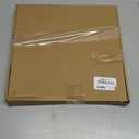 Yaetm 12x12 Square Picture Frame Matted to 5x7, Double Floating Ivory Mat, Brown Wood Grain Photo Frame with Polished Tempered Glass for Wall Gallery, Home and Office, Wall Mounting, Single