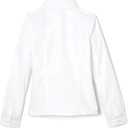 French Toast Girls' Fitted Wrinkle-Resistant Long Sleeve Oxford Shirt (White, M)