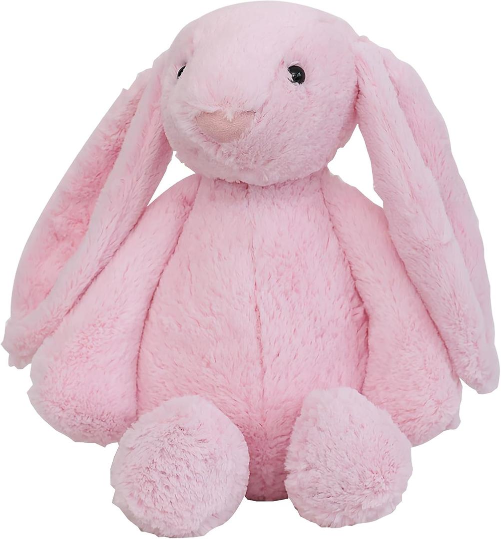 Pink Stuffed Animal Bunny Rabbit - Adorable Plush Companion for Cuddles & Playtime. Soft & Huggable with Lifelike Features. Ideal Gift for Kids & Rabbit Lovers (Bonnie Rabbit A Pink 22inch)