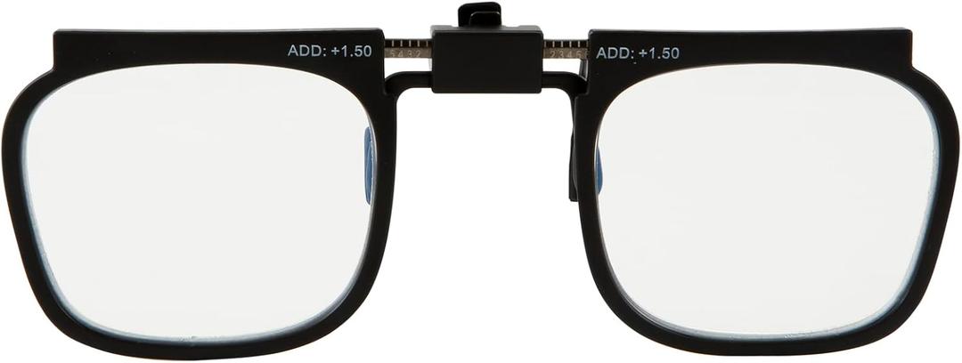 Reading Glasses Clip On Eyeglasses Adjustable PD Magnifiers Blue Light Blocking Lenses Readers for Unisex, 2.5