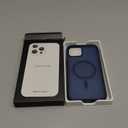 for iPhone 15 Pro Max Leather Case with Stand, Anti-Slip Grip Ring, Fits for MagSafe (Blue, IP 15 Pro Max-6.7inch)