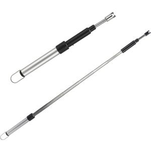 Long Lighter, Retractable Electric Lighters, Lgnition Port Can be Rotated 360, Rechargeable via USB, lighters Suitable for Lighting Candles, barbecues, fireplaces, fire pits, etc (Silver)