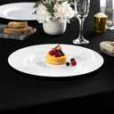 ELEGANT DISPOSABLES 13'' Party Chargers Large Plates & Platters Great for Elegant Party's Weddings Tableware Great for Serving dish White Pack of 12