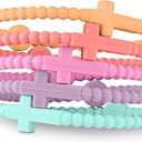 Ryan & Rose Jesus Bracelets - Cross Silicone Bracelet, Vibe