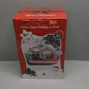 8 FT Christmas Inflatables Santa Claus Fishing on a Boat with Colorful Gift Boxes, Giant Blow Up Santa Outdoor Decorations with Built-in Lights for Yard Lawn Garden Xmas Party Holiday Decor