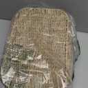 Set of 2 Hand Round Wicker Storage Baskets, Rattan Basket Decorative Boxes, Woven Storage Box Seagrass Baskets with Lids, Scalloped Edge Wicker Basket with Lid