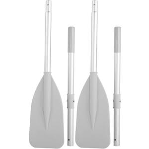 Boat Oars, 2Pcs Oars for Row Boat of Oars 51.97" Long with Oar Locks, Split Shaft Aluminum Oars Canoe Kayak for Inflatable Boat Rubber Dinghy Water Marine Sports