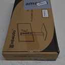 Single LCD Computer Monitor Free-Standing Desk Stand Riser for 13 inch to 32 inch Screen with Swivel, Height Adjustable, Rotation, Holds One (1) Screen up to 77Lbs(HT05W-001) White (White)