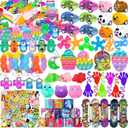 115 Pcs Party Favors for Kids 4-8-12, Pop Fidget Toys, Goodie Bag Stuffers, Treasure Box Toys for Classroom Prizes, Pinata Stuffers, Goodie Bags Filler, Prize Box toys for Kids Classroom