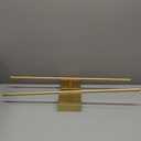 Battery Operated Wall Sconces with Remote Control, Dimmable Wall Sconces Set of Two, 350Rotate, 3000K LED Gold Wireless Wall Light for Living Room, Hallway, Bedroom, 28.3 Inch (2 Pack)