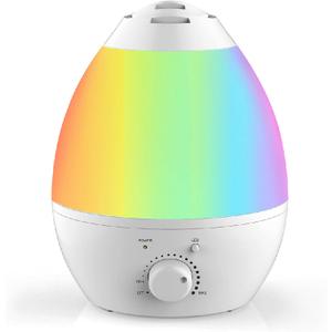 Bell+howell 7 Led Color Changing Humidifer With Aroma Diffuser, 3.8 lb